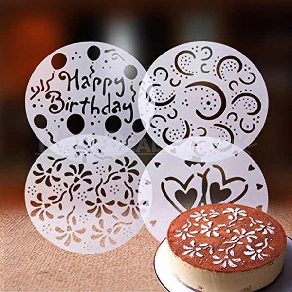 4 Sets - 8 Cake Stencils, Spray Mould, Fondant Decorating Sugarcraft –  Next Deal Shop EU