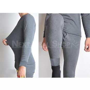 Winter Thermal Underwear Men Suit Comfortable Warm Tops + Pants Piece Set  Black at  Men's Clothing store