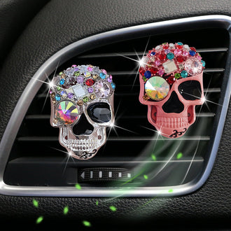 2 Pcs - Bling Skull Car Air Freshener