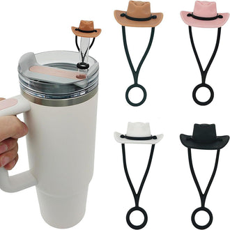 4 Pcs - Silicone Cowboy Hat Straw Cover