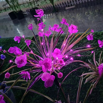 Decorative Solar Powered Flower Stake Light