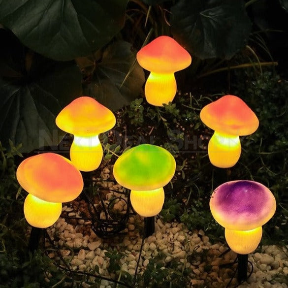 Solar-Powered Mushroom Stake Lights – Next Deal Shop