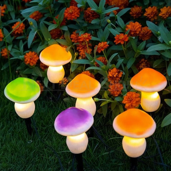 Solar-Powered Mushroom Stake Lights – nextdealshop.com