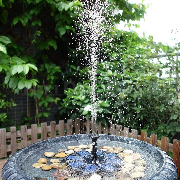 Solar-Powered Outdoor Water Fountain Kit - Great Addition to Your Gard ...