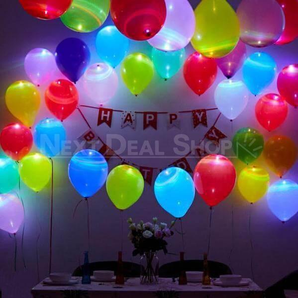 Happy Time LED Balloons - Great for Birthday, Weddings, and Parties ...