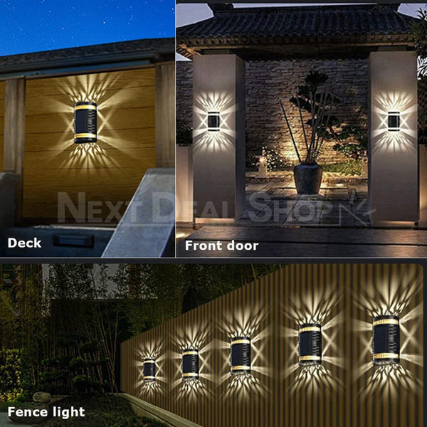 Solar Powered Up & Down Shadow Casting Wall Lamp – nextdealshop.com